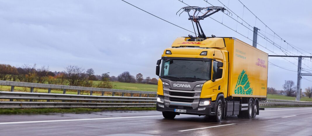 Scania DHL na eHighway