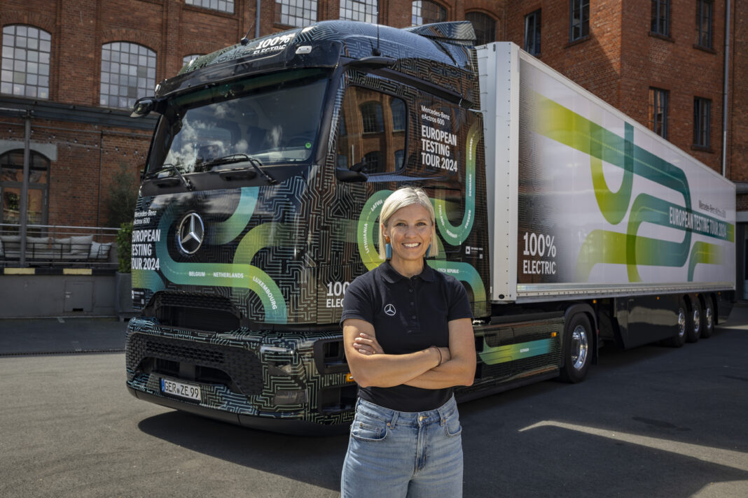 Karin Radstrom začala tour eActros 600 po Európe