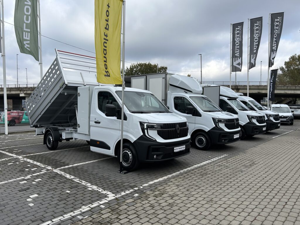 Renault Master nové vozidlá v Bratislave